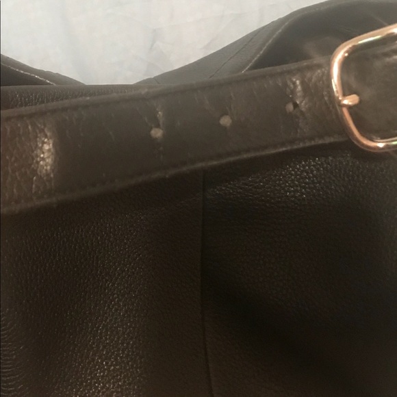 Black leather coach handbag - Picture 5 of 8